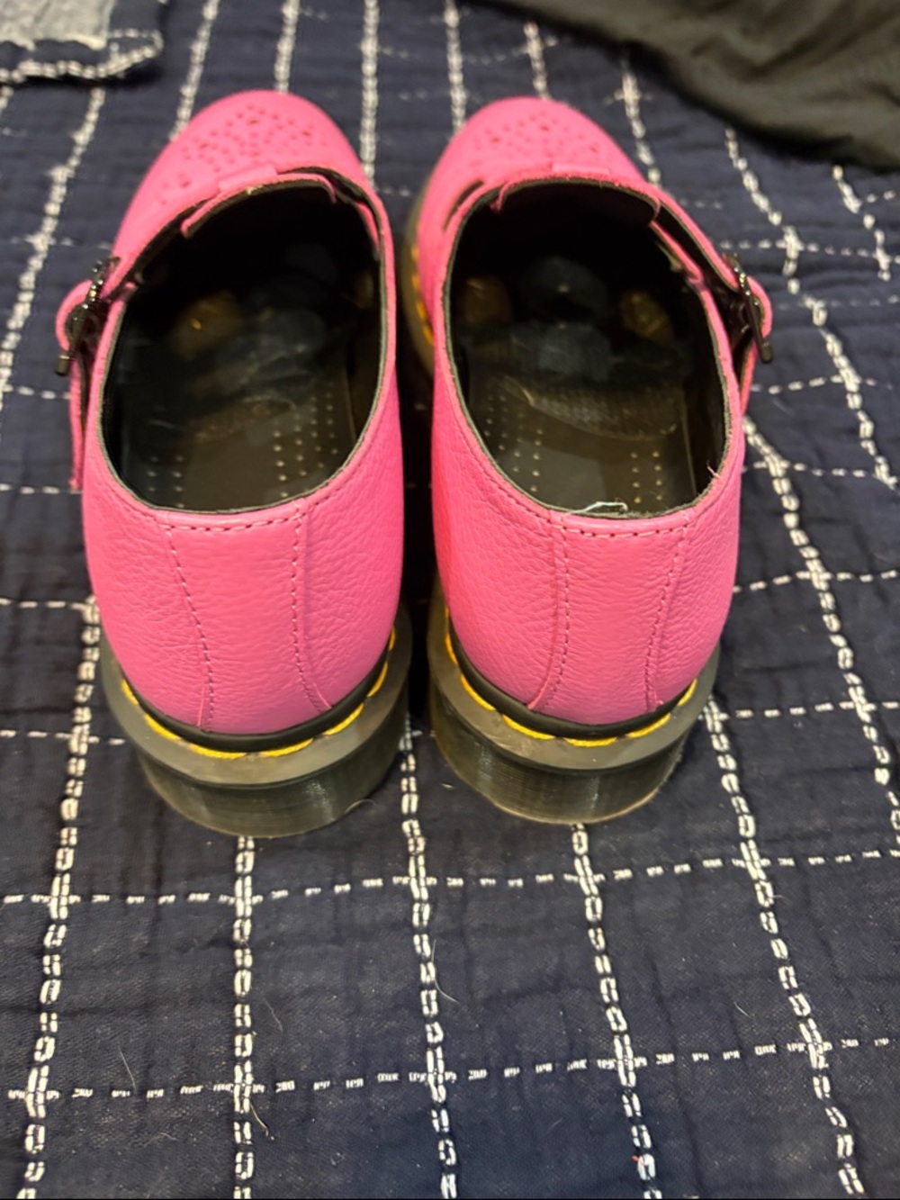 Dr. Martens Kids Pink Double-Strap T-Bar Shoes - Picture 5 of 5